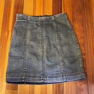 Free People Jean Skirt
